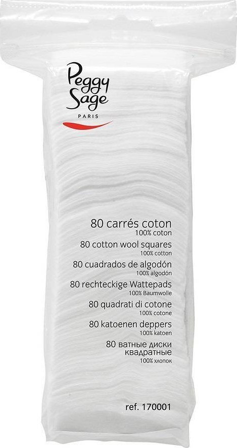 Peggy Sage Kwadratowe waciki 80szt