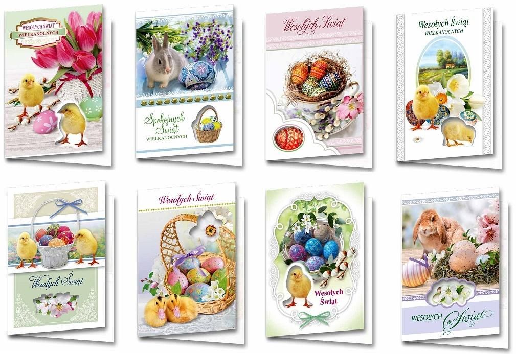 Top Graphic Karnet B6 BWD Wielkanoc Świeckie (10szt) MIX