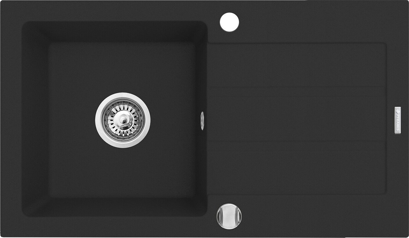 Zlewozmywak Pyramis Zlewozmywak granitowy Next 76x44 1B1D Volcano