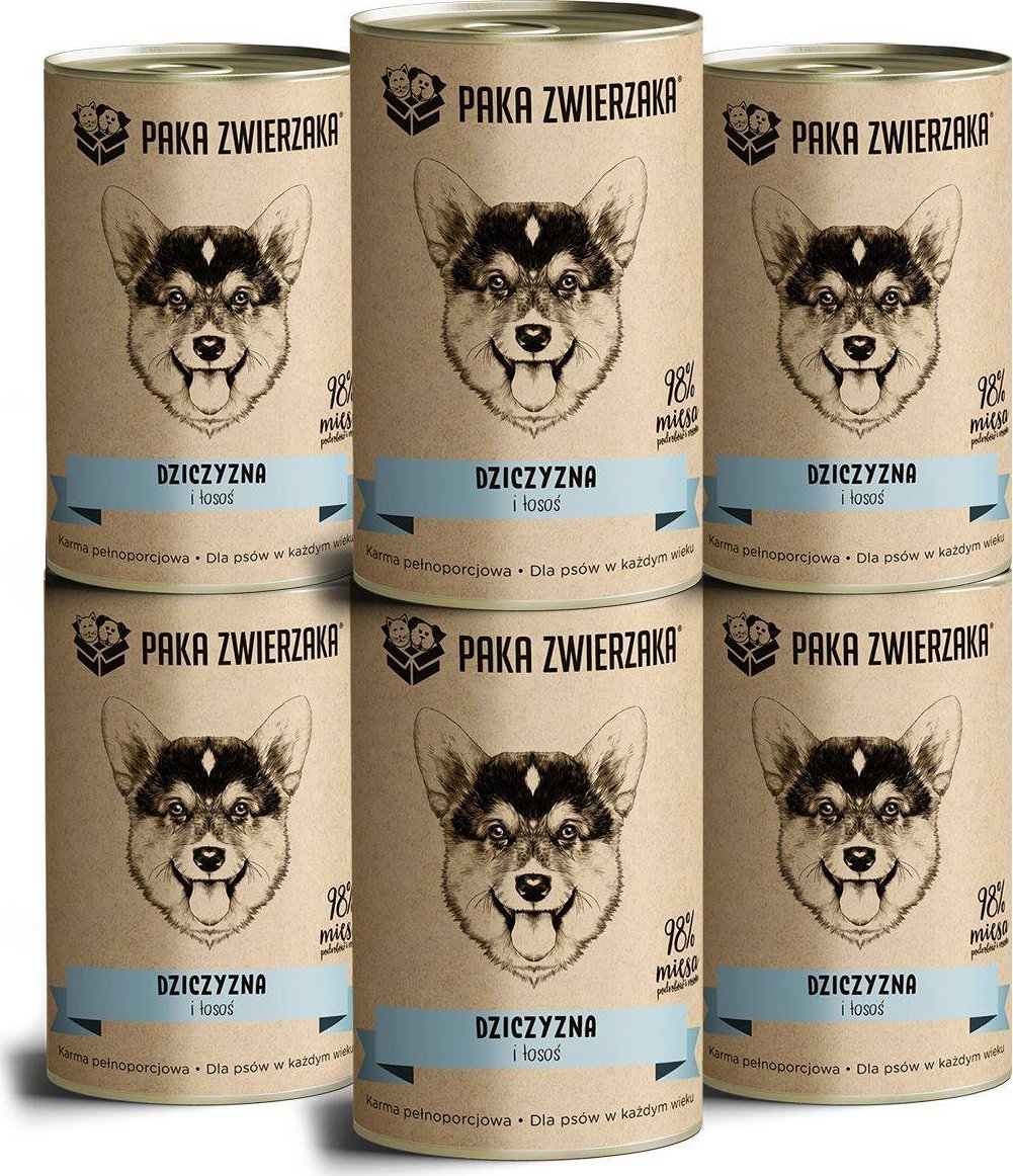 Paka Zwierzaka Mokra karma - Dziczyzna i łosoś 400g