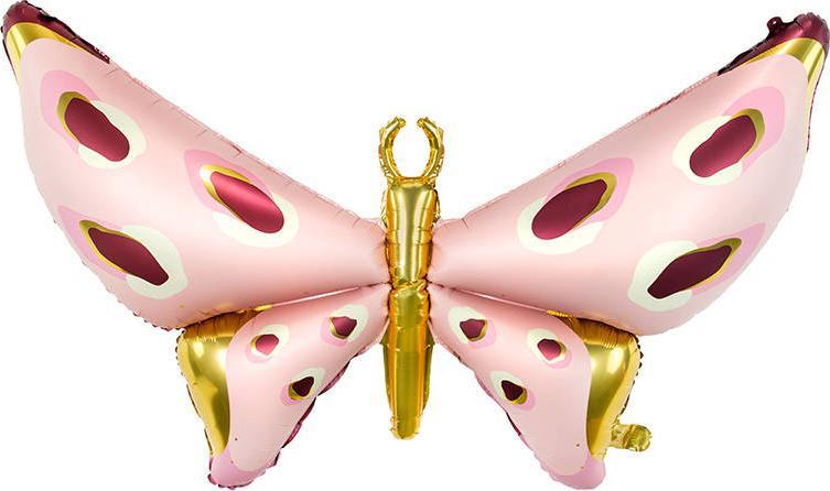 PartyDeco Balon foliowy Motyl, 120x87 cm one size
