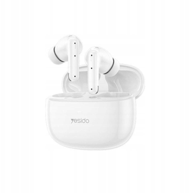 yesido Słuchawki TWS28 (ANC&ENC) BT 5.3 250mAh, WHITE / BIAŁY