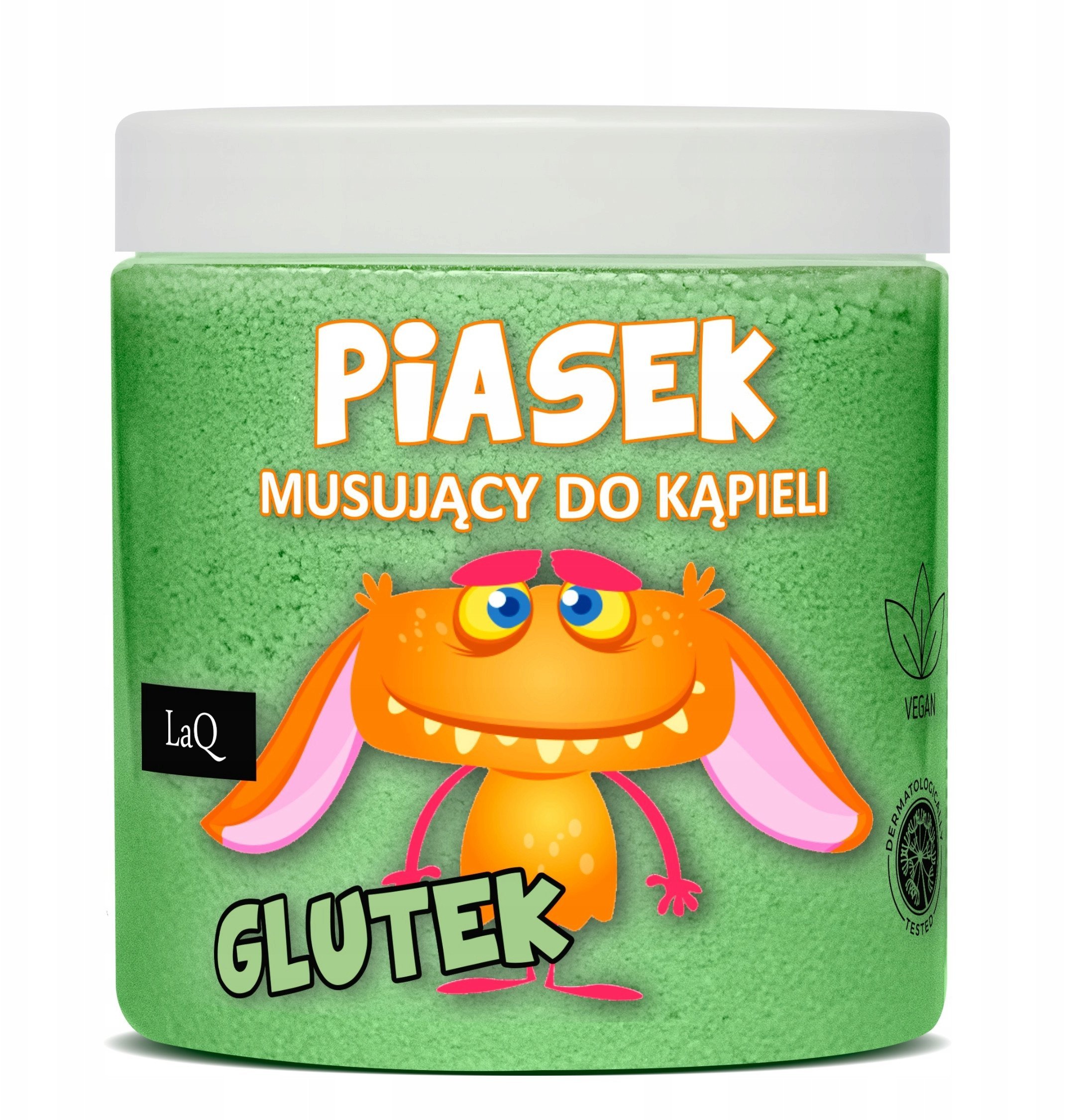 LAQ_Glutek piasek musujący do kąpieli Zielony 190g