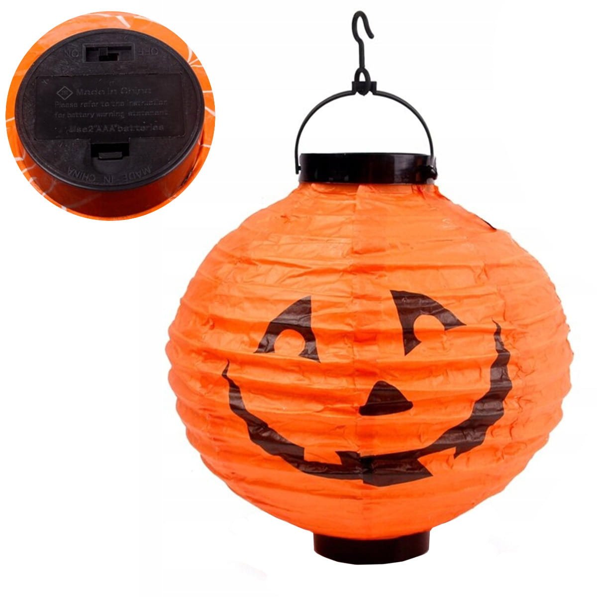 HL25 LAMPION DYNIA ŚWIECĄCY PAPIEROWY LED HALLOWEEN
