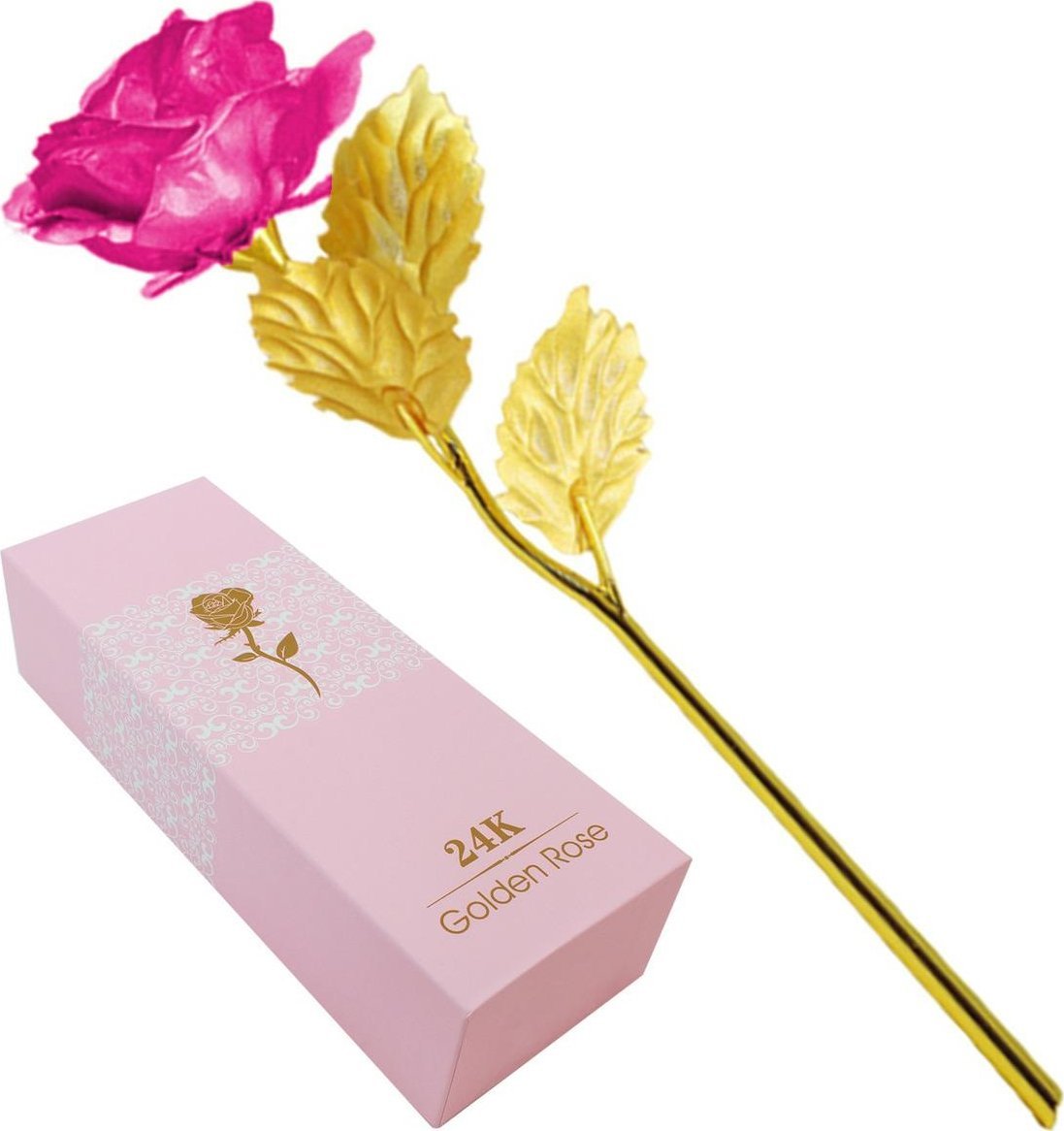 ATL AG774B Złota róża prezent pink