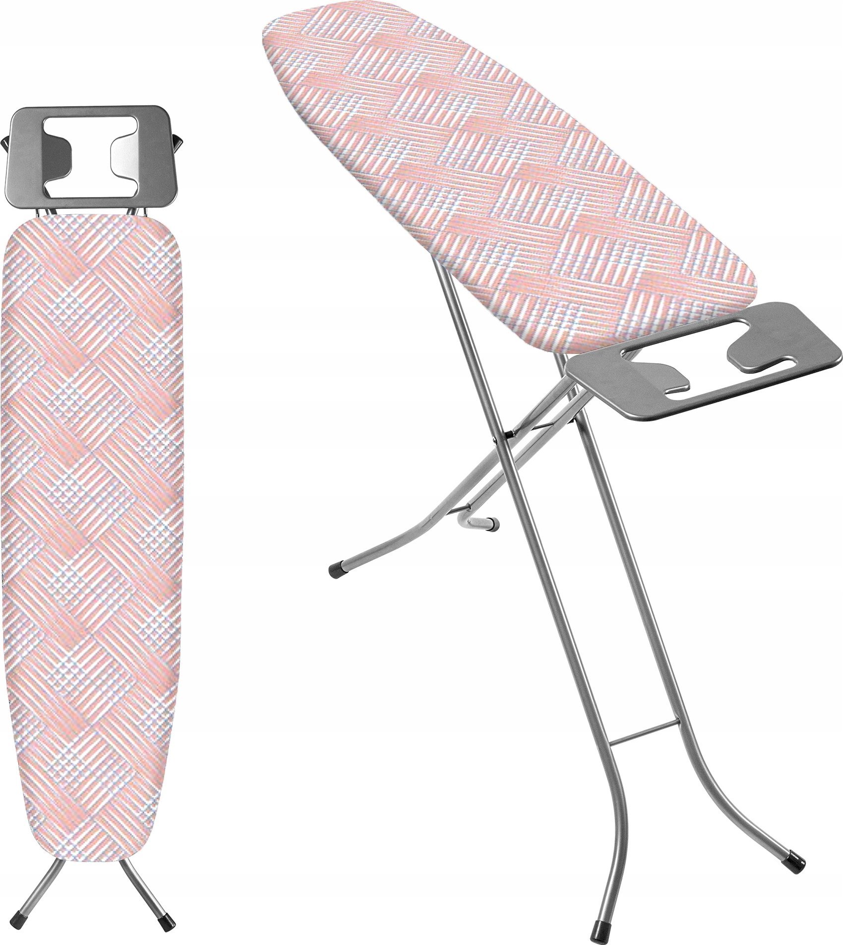 Kadax KADAX Deska Do Prasowania Z Uchwytem Na Żelazko Duża 110x30cm Różowa