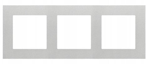 Simon 55 Ramka 3-krotna LINE Aluminium mat TR3/143