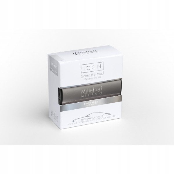 Millefiori Icon Car Air Freshener Silver Spirit Classic