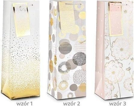 Torba prezentowa Ślub Gold 45x33x10cm MIX