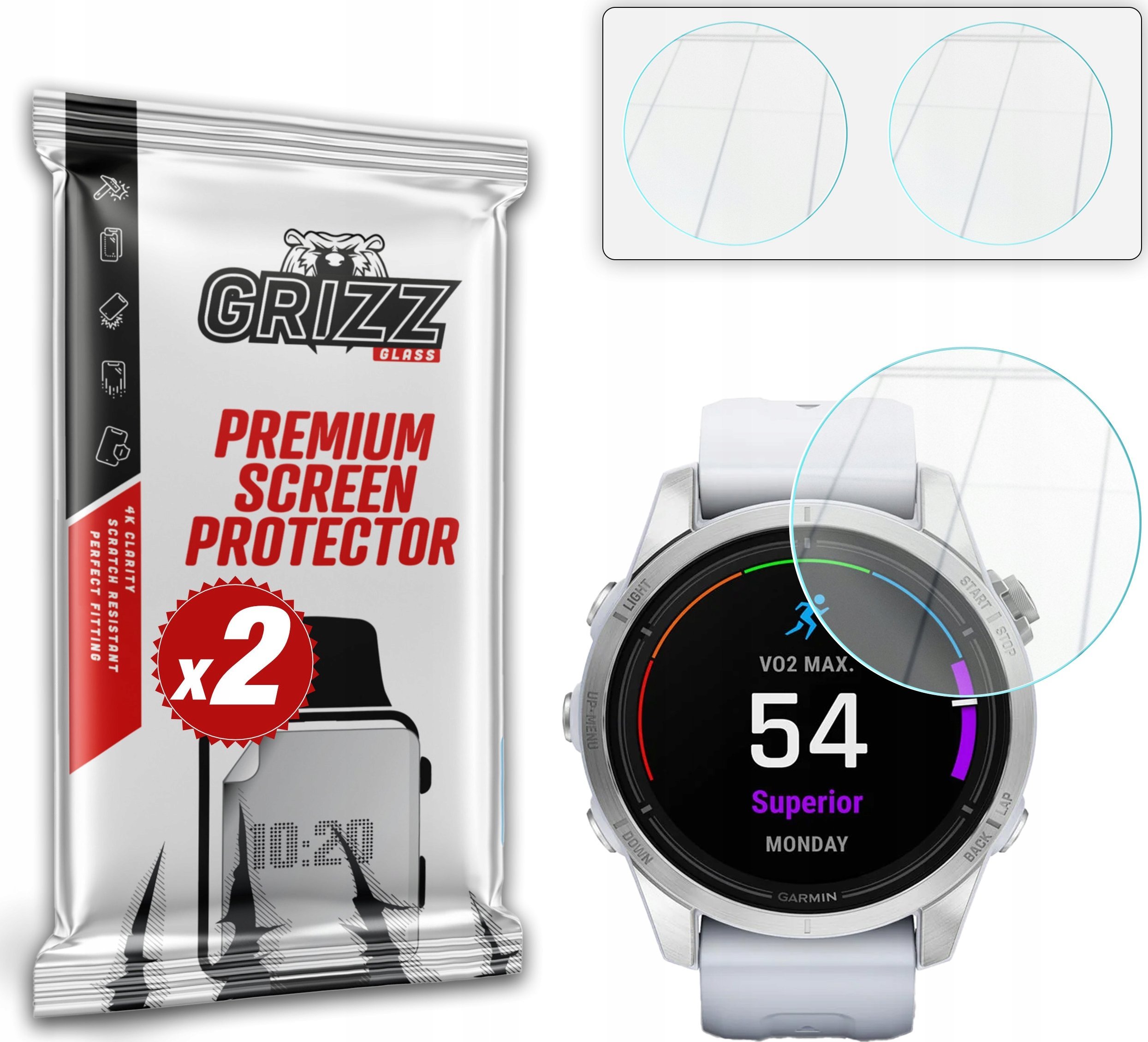 Szkło hybrydowe GrizzGlass HybridGlass do Garmin epix Pro gen. 2 42mm