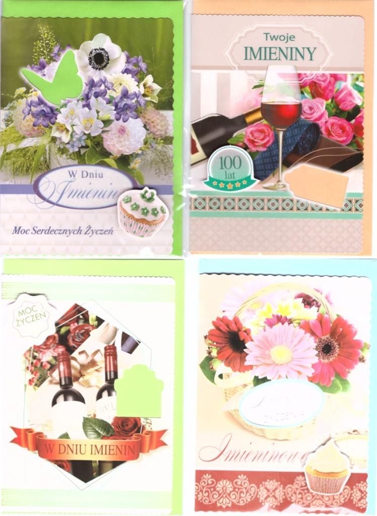 Top Graphic Karnet B6 z nakjejką. Imieniny (10szt) MIX