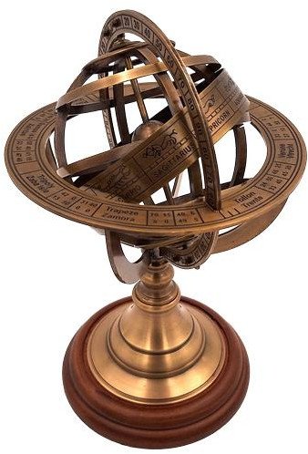 Astrolabium mosiężne Wysokość 21cm - AMG140