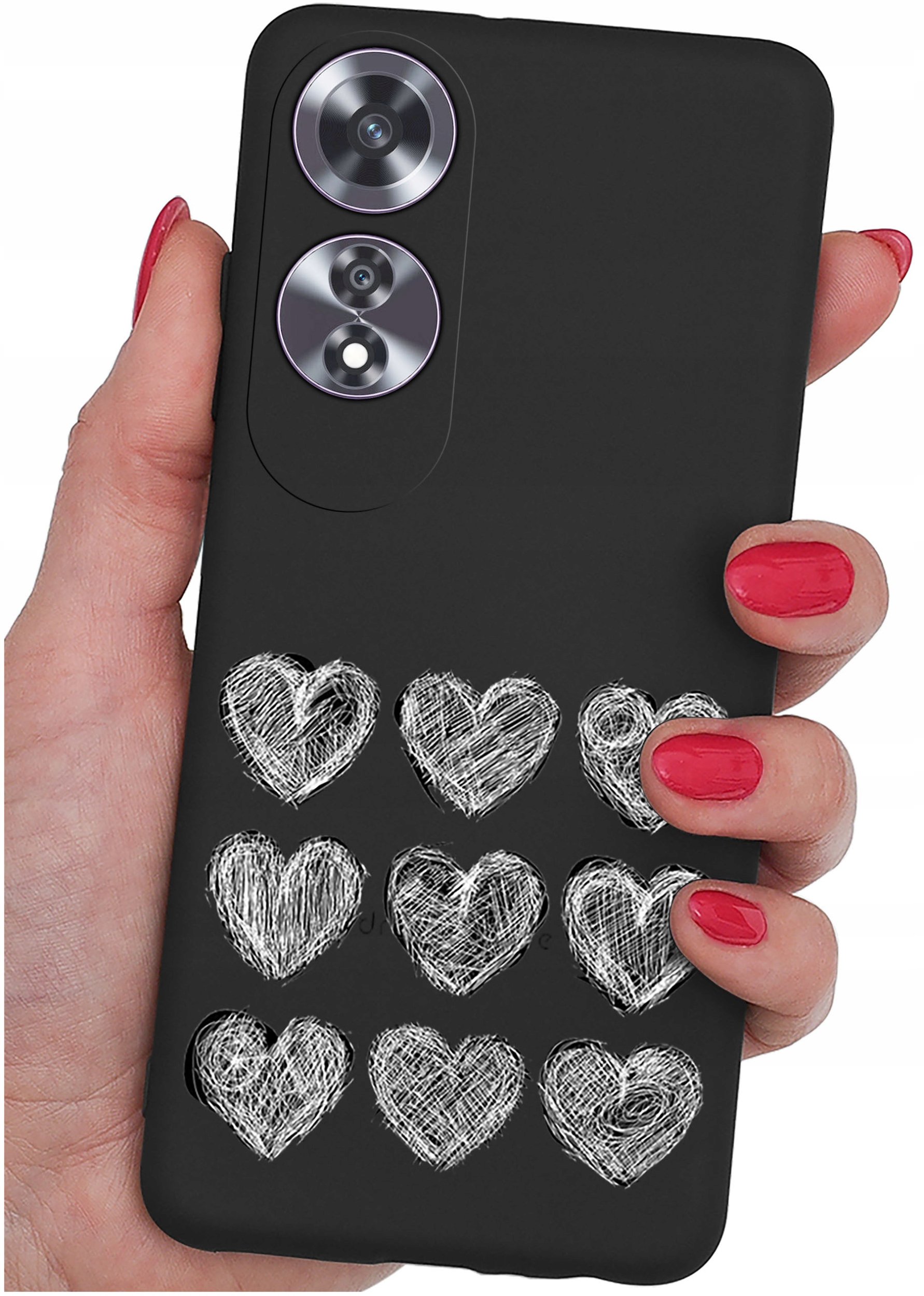 Etui do Oppo A60 4G WZORY |SILIKONOWE MATT CASE + SZKŁO 9H