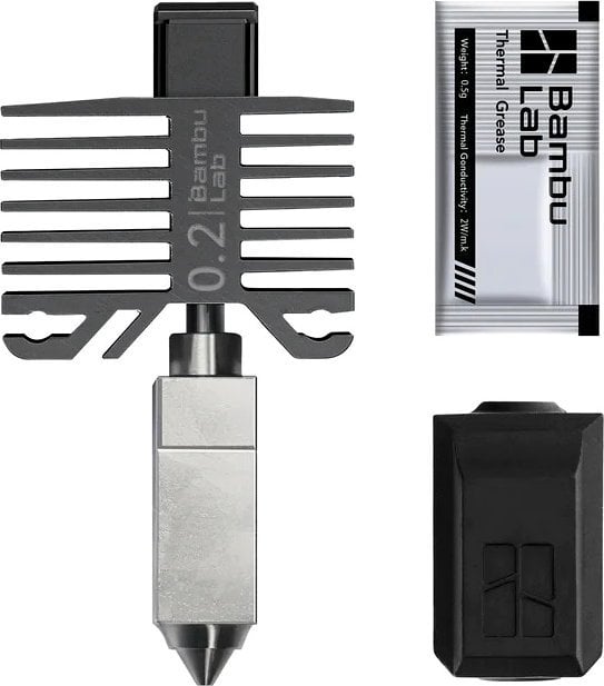 Drukarka 3D BambuLab Głowica hotend 0,2mm - do drukarek Bambu Lab z serii X1 i P1}