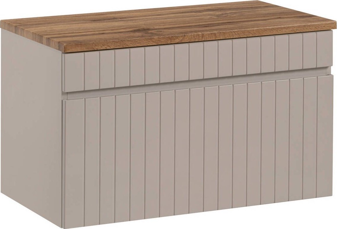 Comad Szafka pod umywalkę, łazienkowa, Iconic, 80x46x46 cm, beżowy, mat