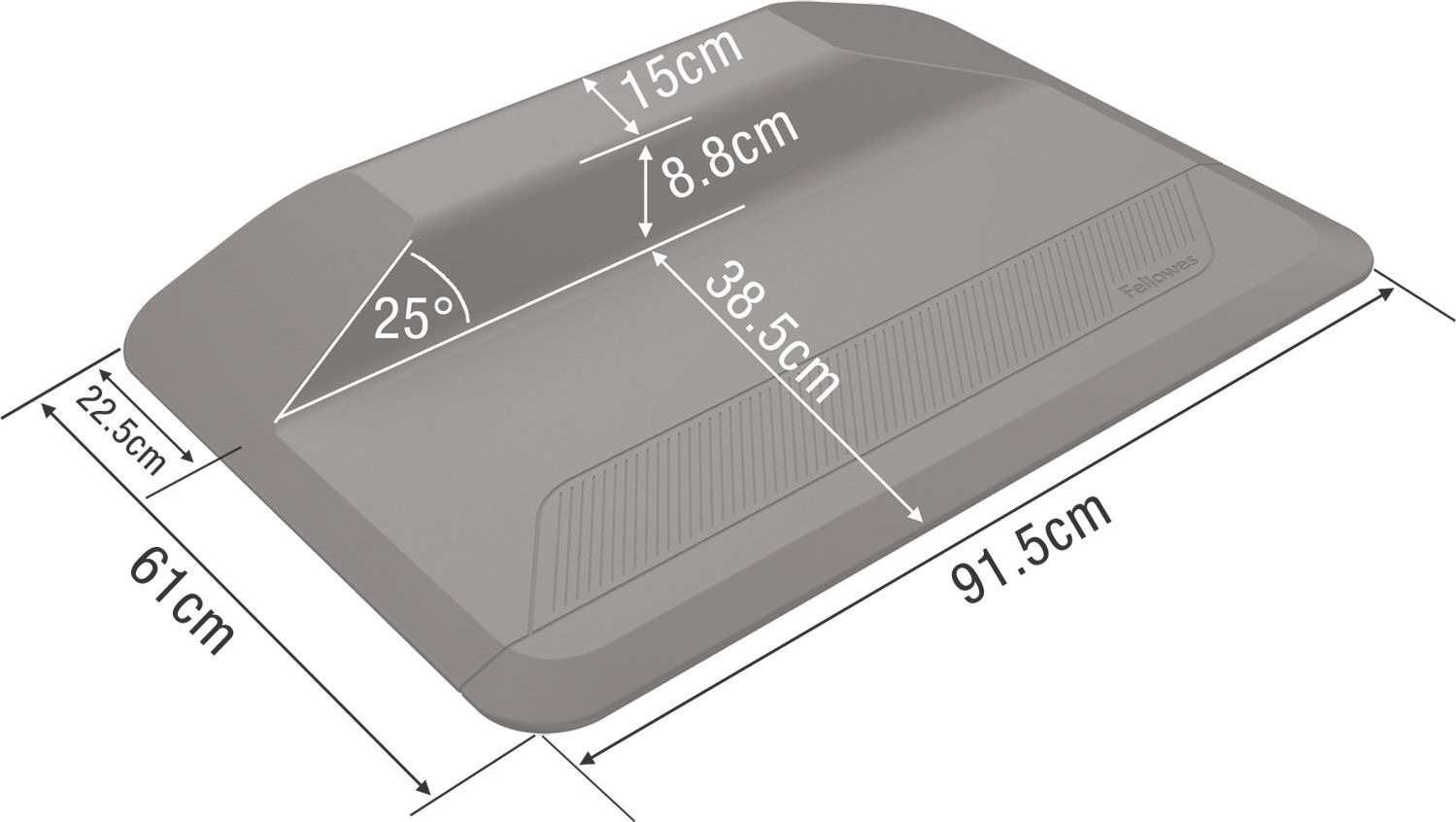 Fellowes MATA DO PRACY STOJĄCEJ FELLOWES ACTIVE FUSION 61 X 91