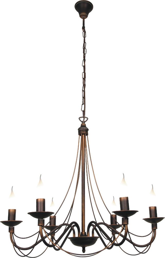 Lampa wisząca Aldex Róża klasyczna brązowy (397K1)