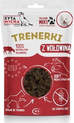 Syta Micha SYTA MICHA Trenerki z Wołowiną dla psa 80g