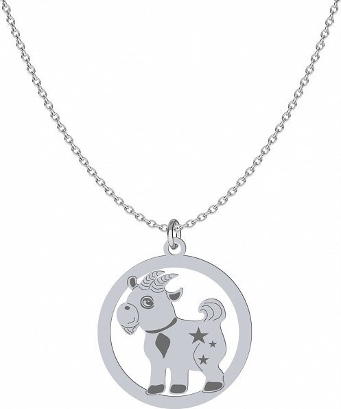 Radziszewska Jewellery Naszyjnik Srebrny Kózka Łańcuszek 925 Grawer Prezent Dedykacja Dziecko