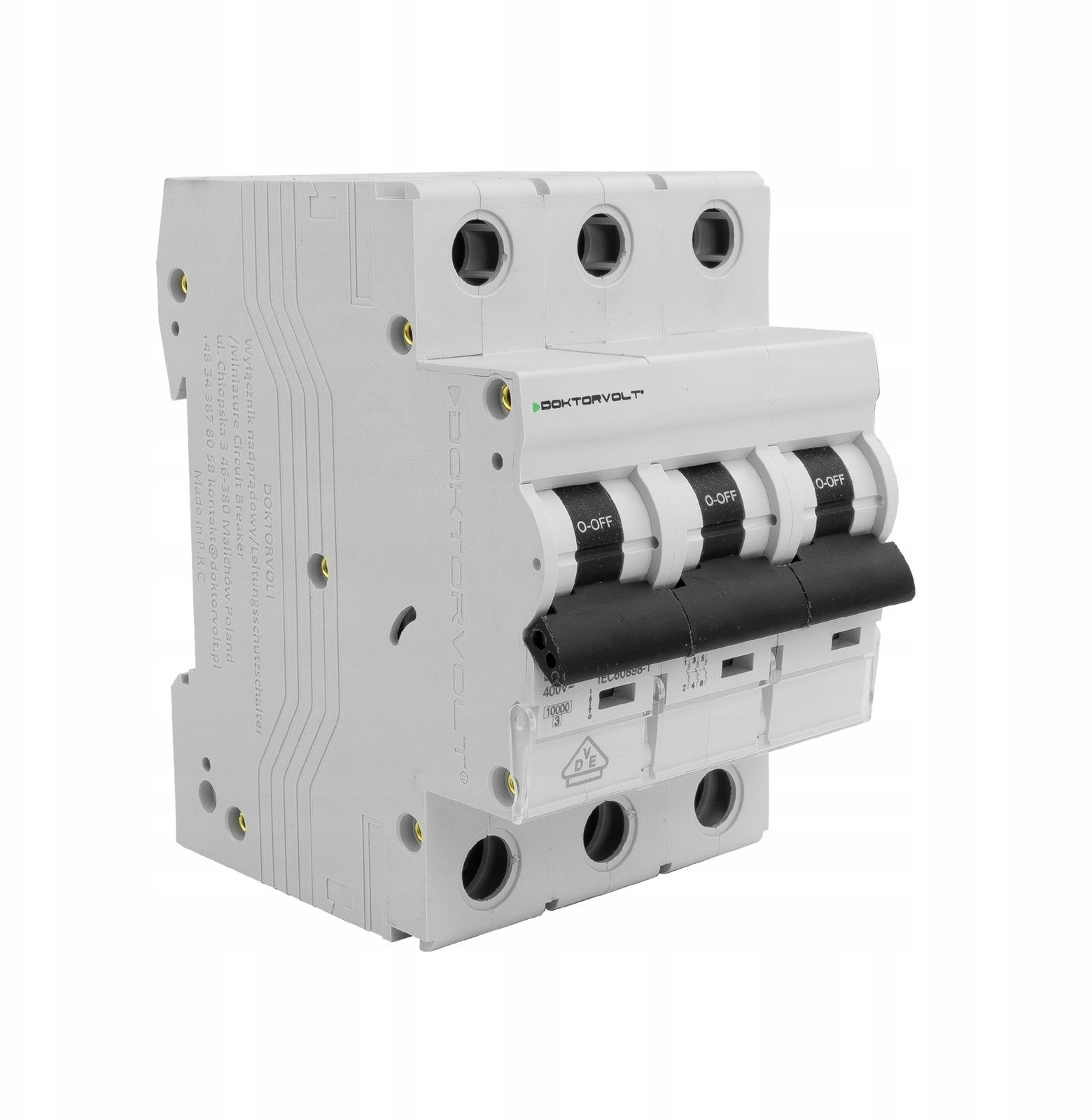 Wyłącznik nadprądowy MCB 10kA 3P 32A VDE C32A Doktorvolt DV-3912