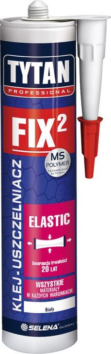 Tytan KLEJ MONTAŻOWY FIX2 ELASTIC 290ML BIAŁY TYTAN