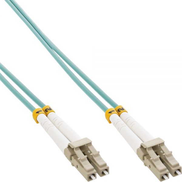 InLine Patchcord światłowodowy LC/LC, 50/125µm, OM3 10m (88549O)