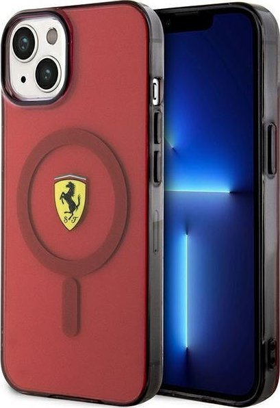 Ferrari Ferrari Translucent MagSafe - Etui iPhone 14 (Czerwony)
