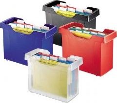 Herlitz POJEMNIK NA TECZKI ZAWIESZANE LEITZ PLUS, CZARNY