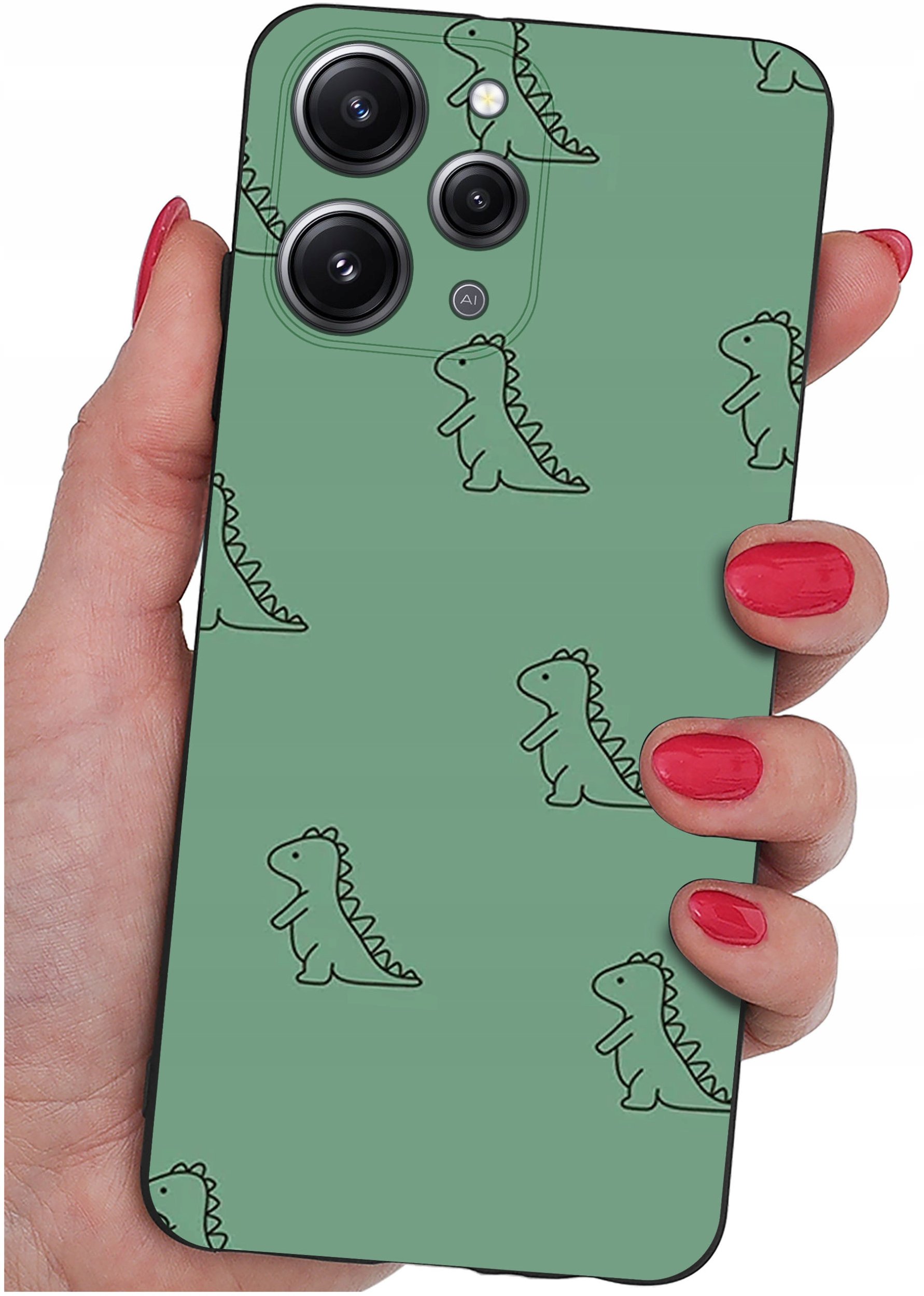 Etui do Xiaomi Redmi 12 4G WZORY |SILIKONOWE MATT CASE + SZKŁO 9H