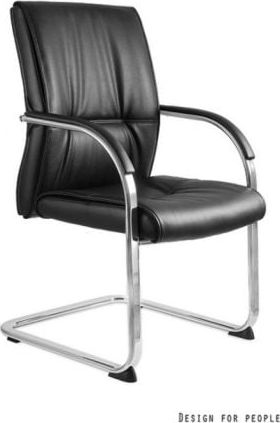 Unique Fotel biurowy BRANDO SKID czarny