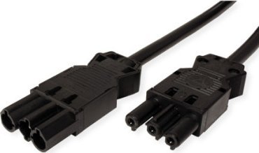 Kabel zasilający Bachmann Przedłużacz BACHMANN GST18-3 męski/żeński, czarny, 4 m