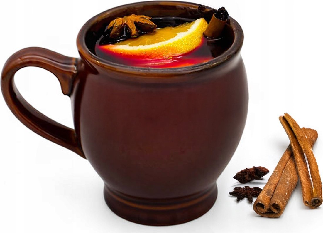 Kubek kamionkowy 250 ml na Grzane Wino do grzańca idealny na prezent BRĄZ