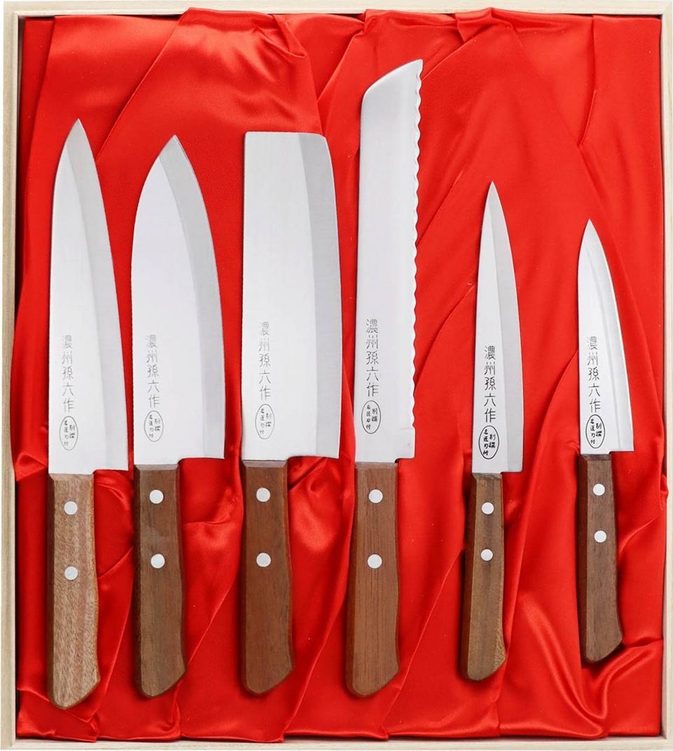 Satake Satake Tomoko zest 6 noży w drewnianym pudełku