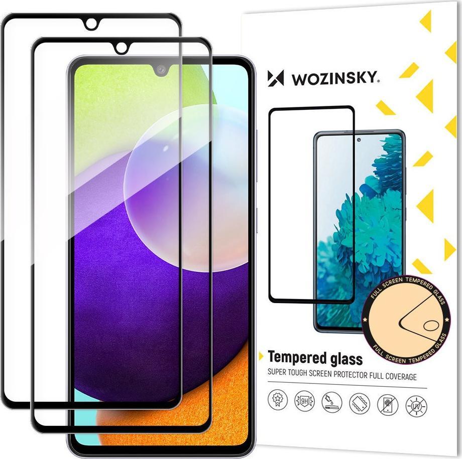 Wozinsky Wozinsky zestaw 2x super wytrzymałe szkło hartowane Full Glue na cały ekran z ramką Case Friendly Samsung Galaxy A33 5G czarny
