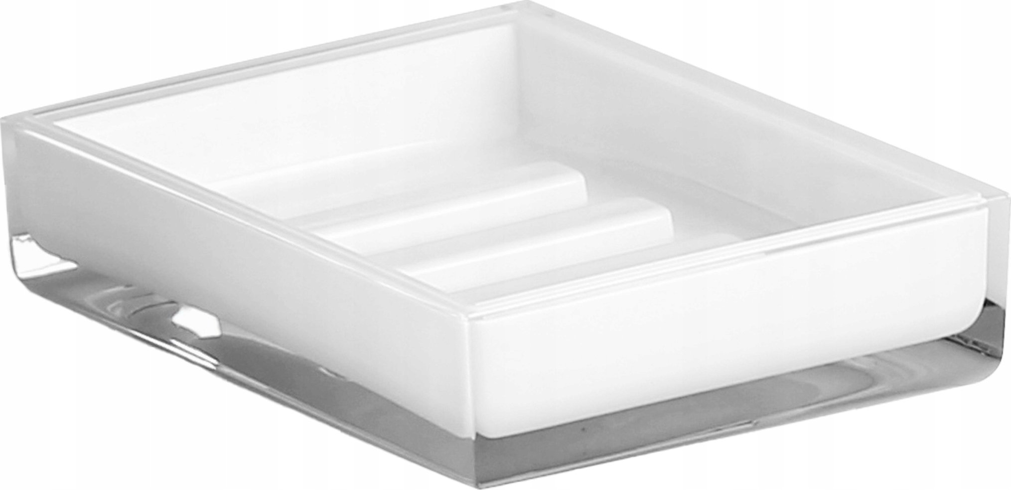 Podstawka pod mydło biała wolnostojąca pod prysznic lekka wytrzymała