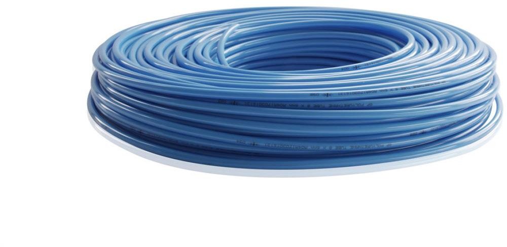 Przewód pneumatyczny PU poliuretanowy kalibrowany, fi 8x6 mm, niebieski (krążek 100 m)
