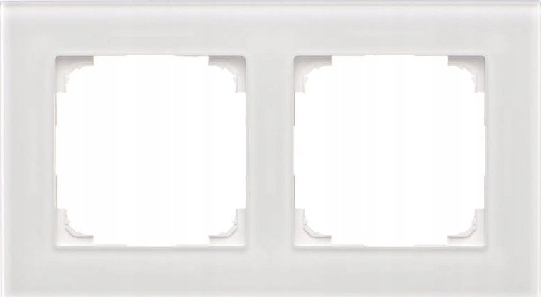 Kontakt-Simon Ramka podwójna Kontakt-Simon 55 TRN2/170 Nature mrożony biały