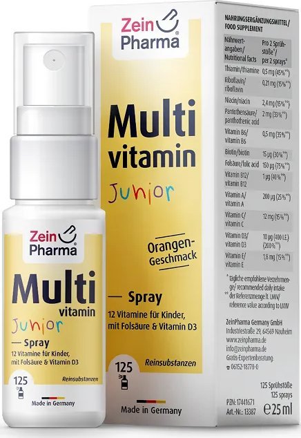 Zein Pharma Zein Pharma - Multiwitaminy Dla Dzieci, Junior Spray, 25 ml