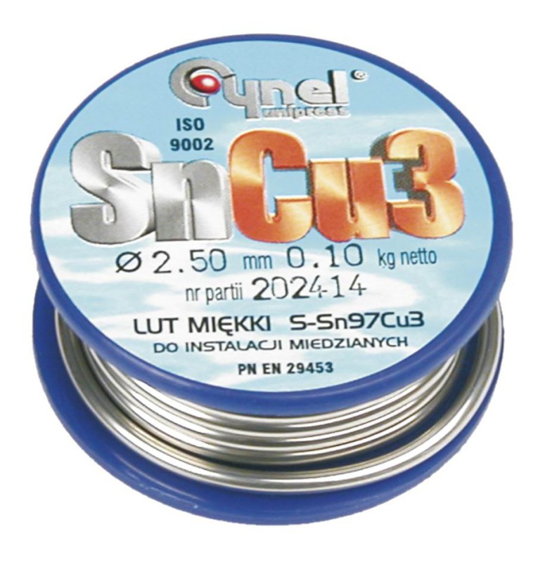 Cynel Lut cynowy do instalacji miedzianych 100g