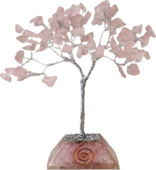 Art-Pol Drzewko Szczęścia z Orgonitem - Kwarc Różowy | 80 kamieni