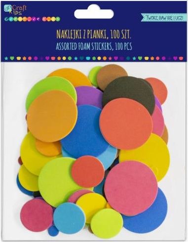 Dalprint Naklejki z pianki DPCRAFT 100szt. - koła Dalprint