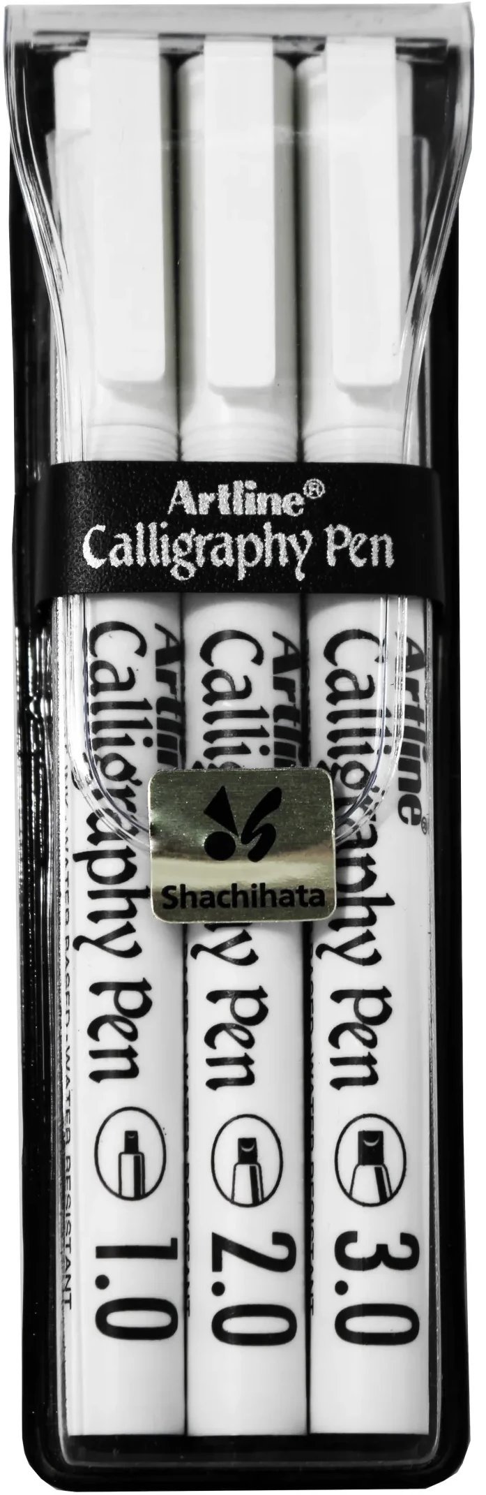 Calligraphy Pen Artline 3-sæt sort