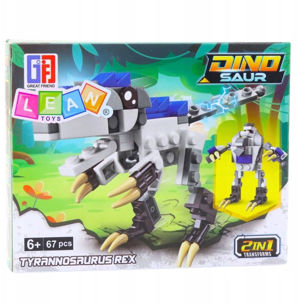 Zestaw klocków dinozaur robot 2w1