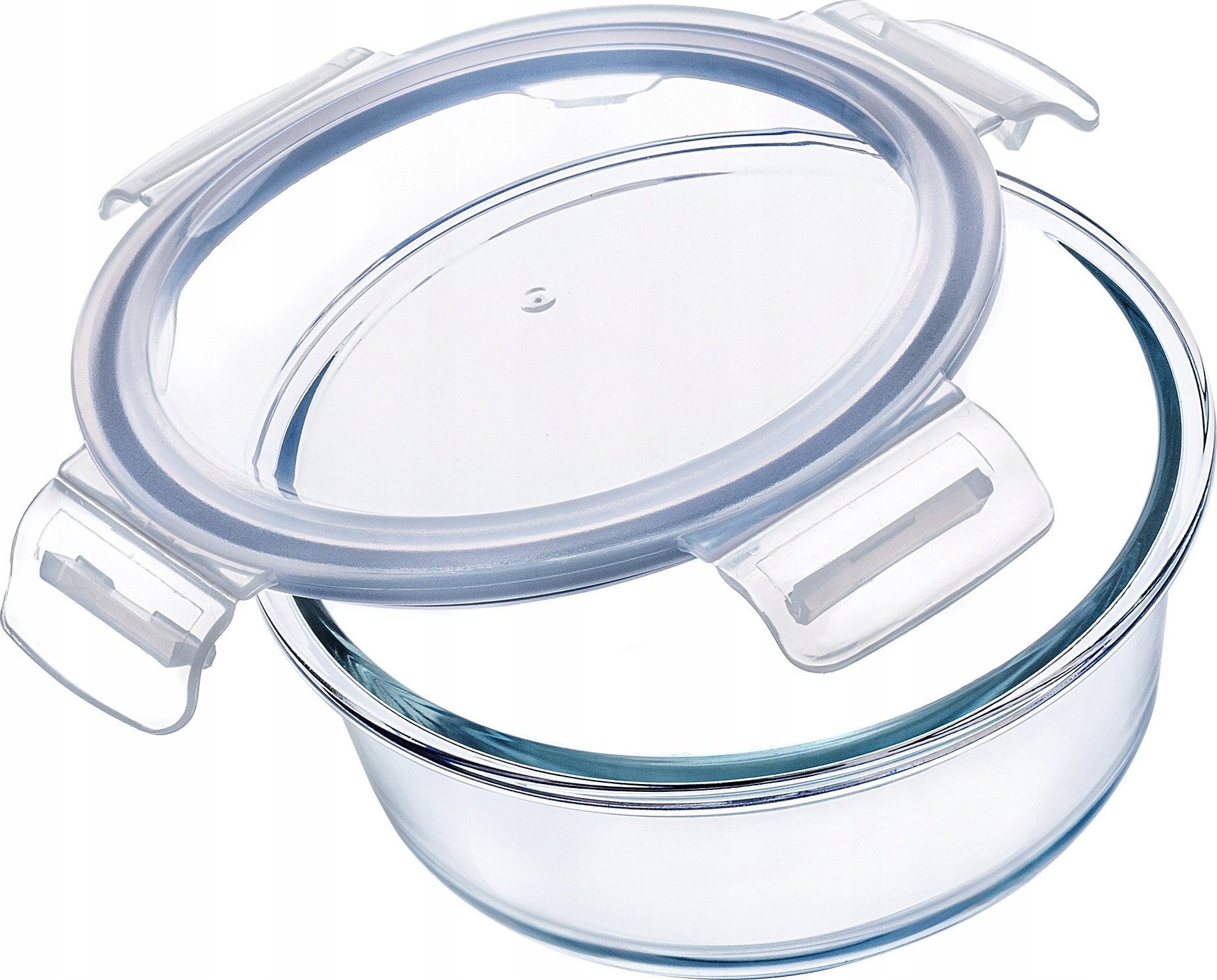 Kadax KADAX Szklany Pojemnik Na Żywność 1300ml Z Pokrywką Pudełko Śniadaniówka