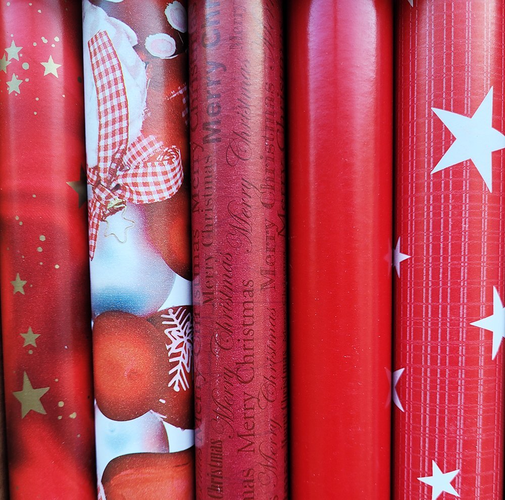 Fastima Papier zestaw do pakowania prezentów 57cmx2m 5szt ZST35