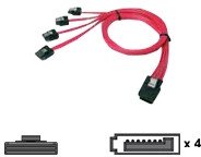 Chenbro OCR Kabel Mini-SAS to 4x SATA 0.6m