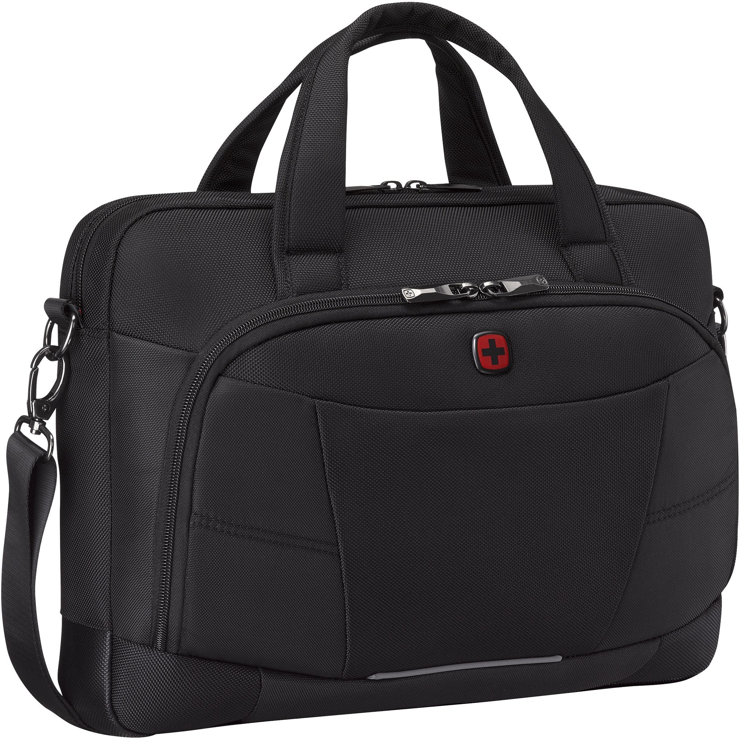 Torba Wenger WENGER Altair Brief 35,56cm 14cal - 40,64cm 16cal Laptop Briefcase with Tablet Pocket Black