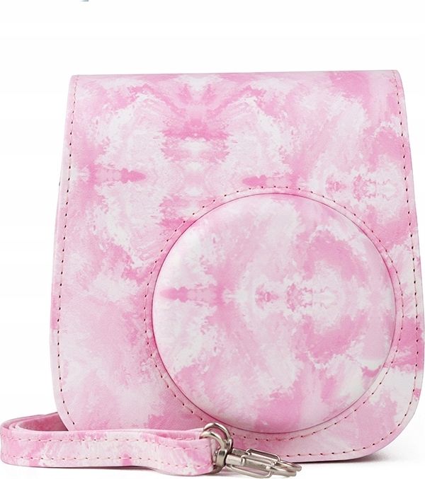 Pokrowiec LoveInstant Futerał Etui Pokrowiec Do Fujifilm Instax Mini 11 Akwarele - Różowe Rozmycia