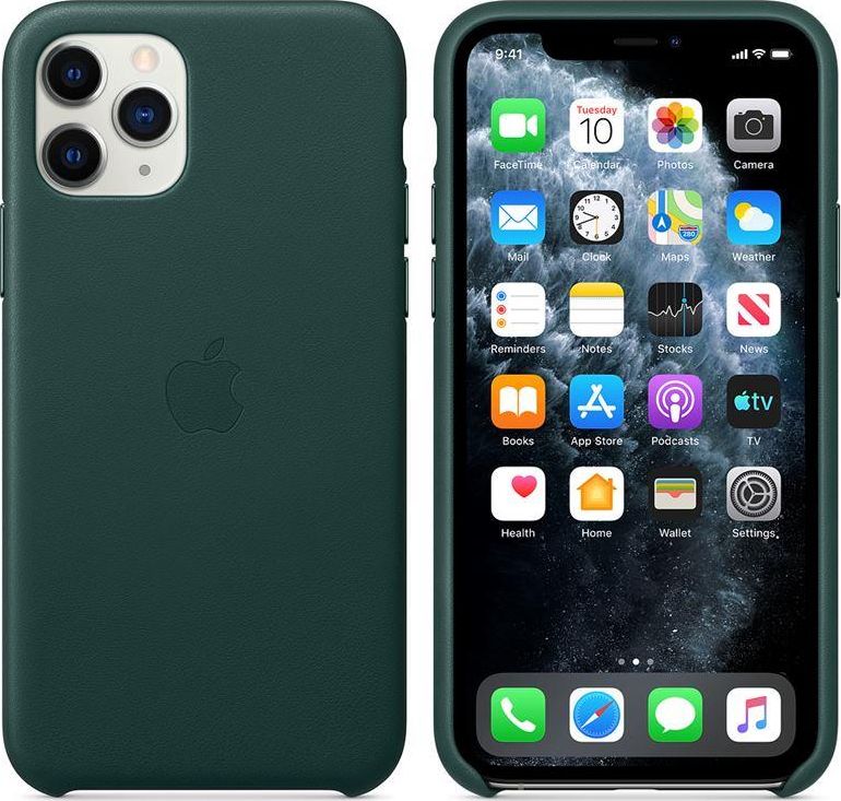 Apple Skórzane etui do iPhone 11 Pro - leśna zieleń-MWYC2ZM/A