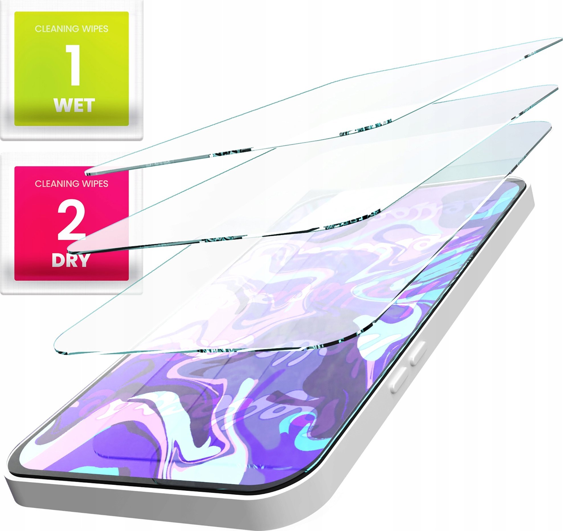 Hello Case 3-PAK Szkło Hartowane do Vivo Y76 5g (szybka 9H, płaskie 2.5D, ochronne)